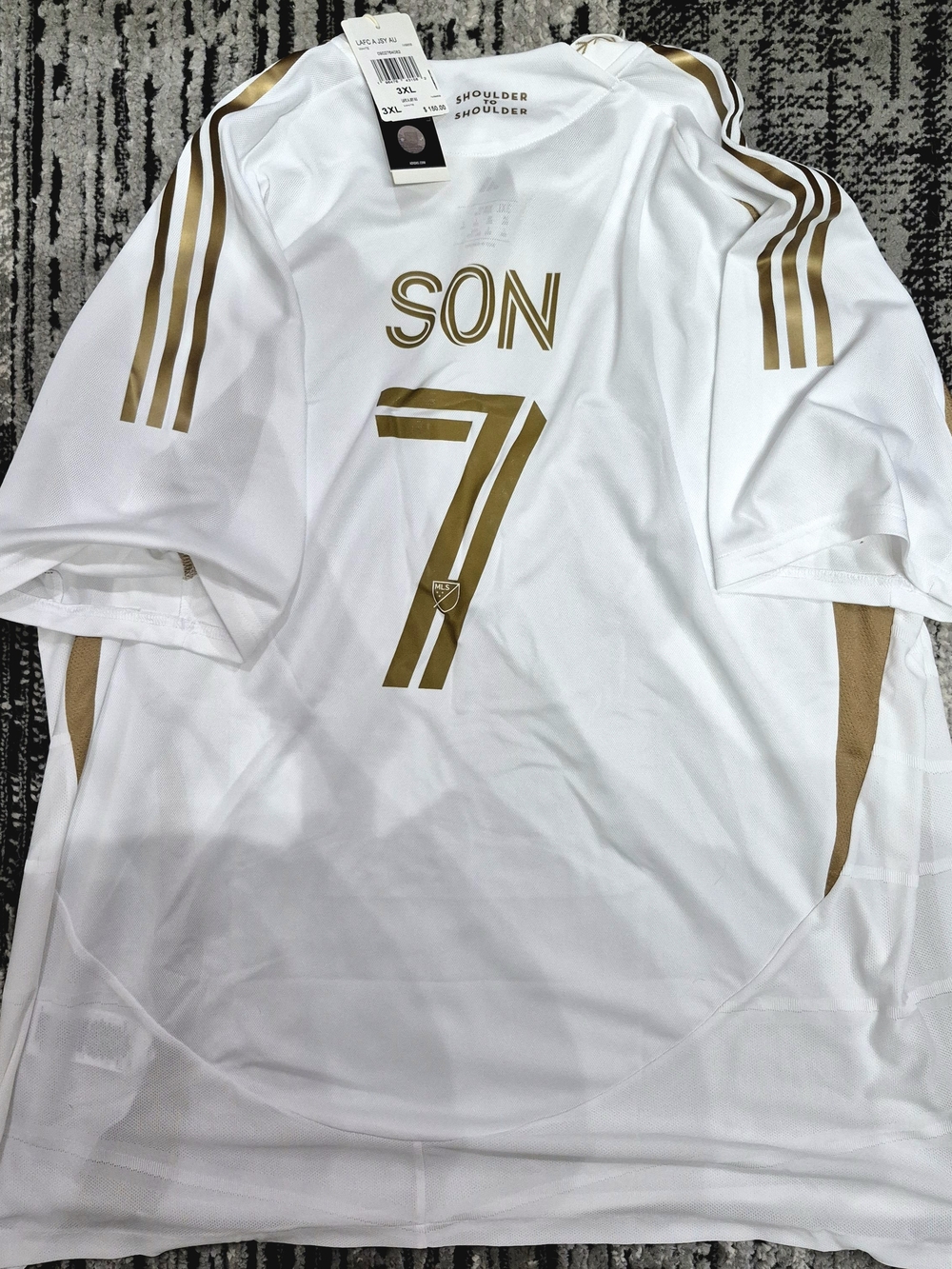 NWT Adidas LAFC Son Heung-min #7 Away Soccer Jersey (Men's 3XL - Authentic